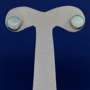 White Gold Earrings - gold, opal - 2000 White Gold Earrings - gold, opal - 2000