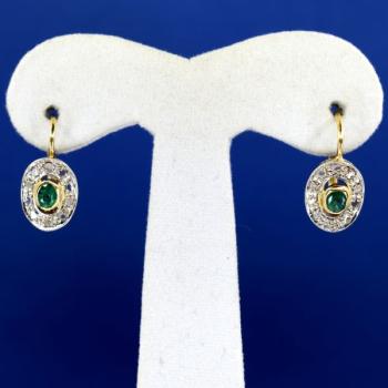 Gold emeralds earring Gold emeralds earring