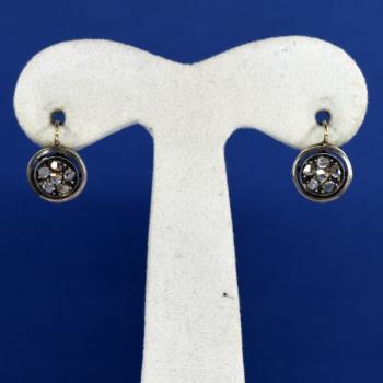 Gold Earrings - silver, gold - 1850 Gold Earrings - silver, gold - 1850