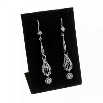 Earrings - gold, brilliant cut diamond - 1920 Earrings - gold, brilliant cut diamond - 1920