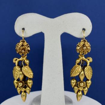 Gold Earrings - gold - 1870
